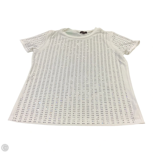 Top Short Sleeve Basic By Ontwelfth In White, Size: S