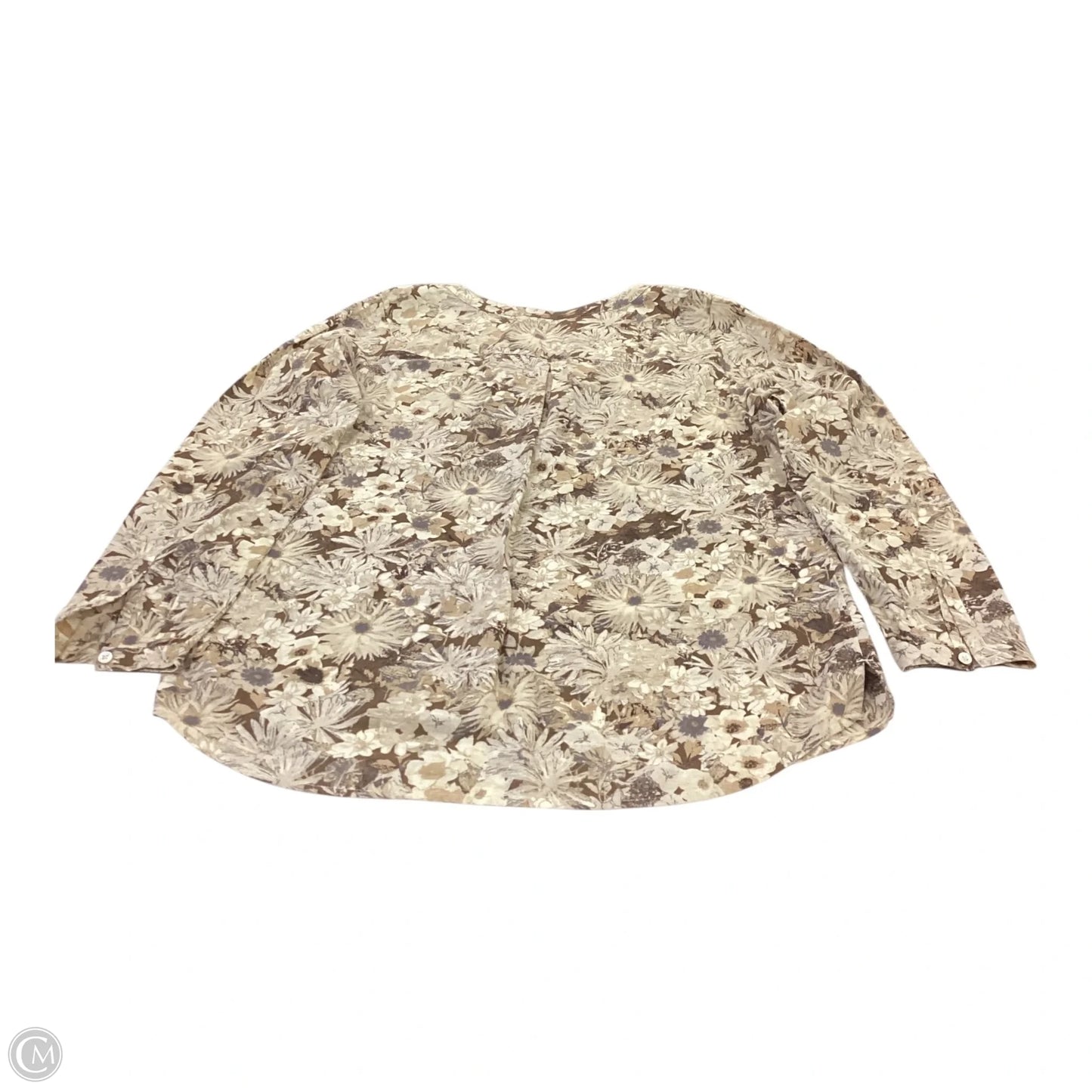 Top 3/4 Sleeve By J. Jill In Brown, Size: Xs