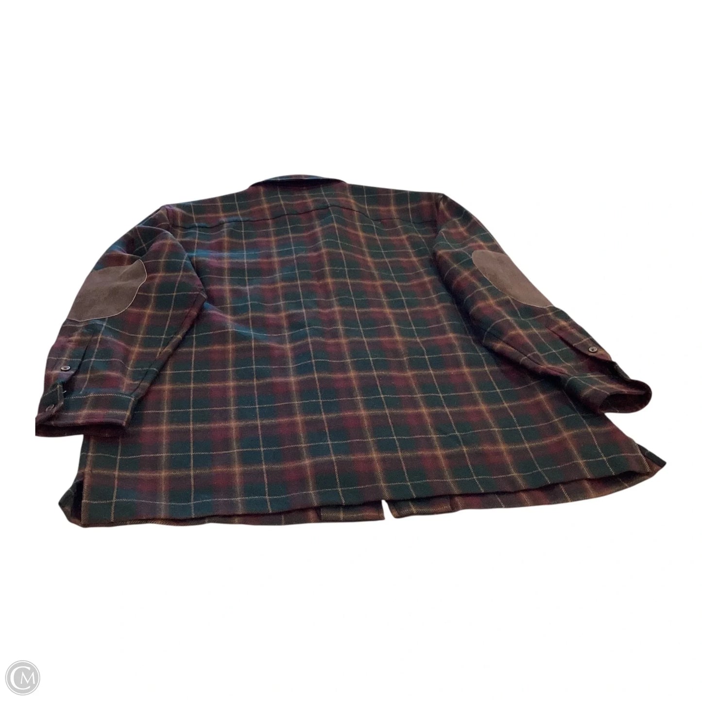 Jacket Shirt By Ralph Lauren In Plaid Pattern, Size: M