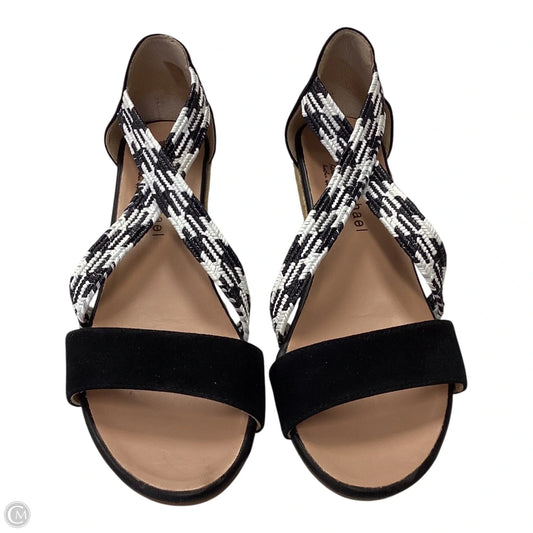Shoes Heels Wedge By Eric Michael London In Black & White, Size: 10