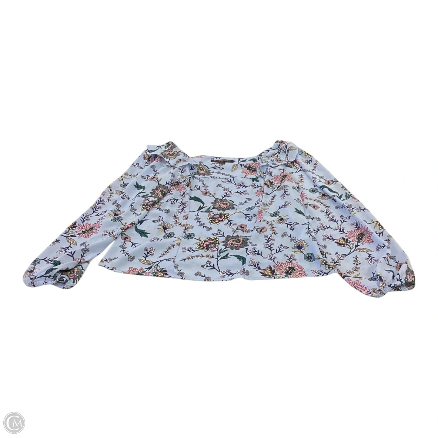 Top Long Sleeve By Banana Republic In Floral Print, Size: Xxsp