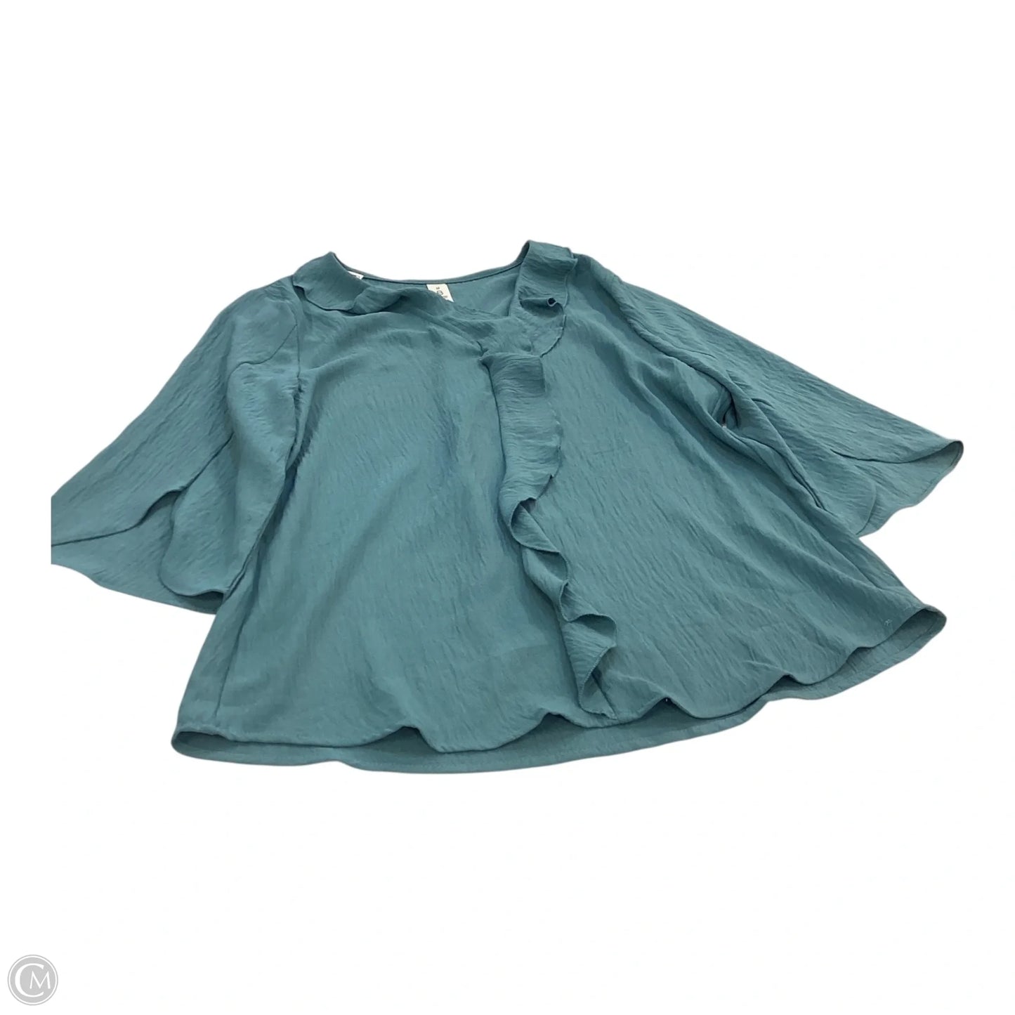 Top 3/4 Sleeve By Clothes Mentor In Blue, Size: M