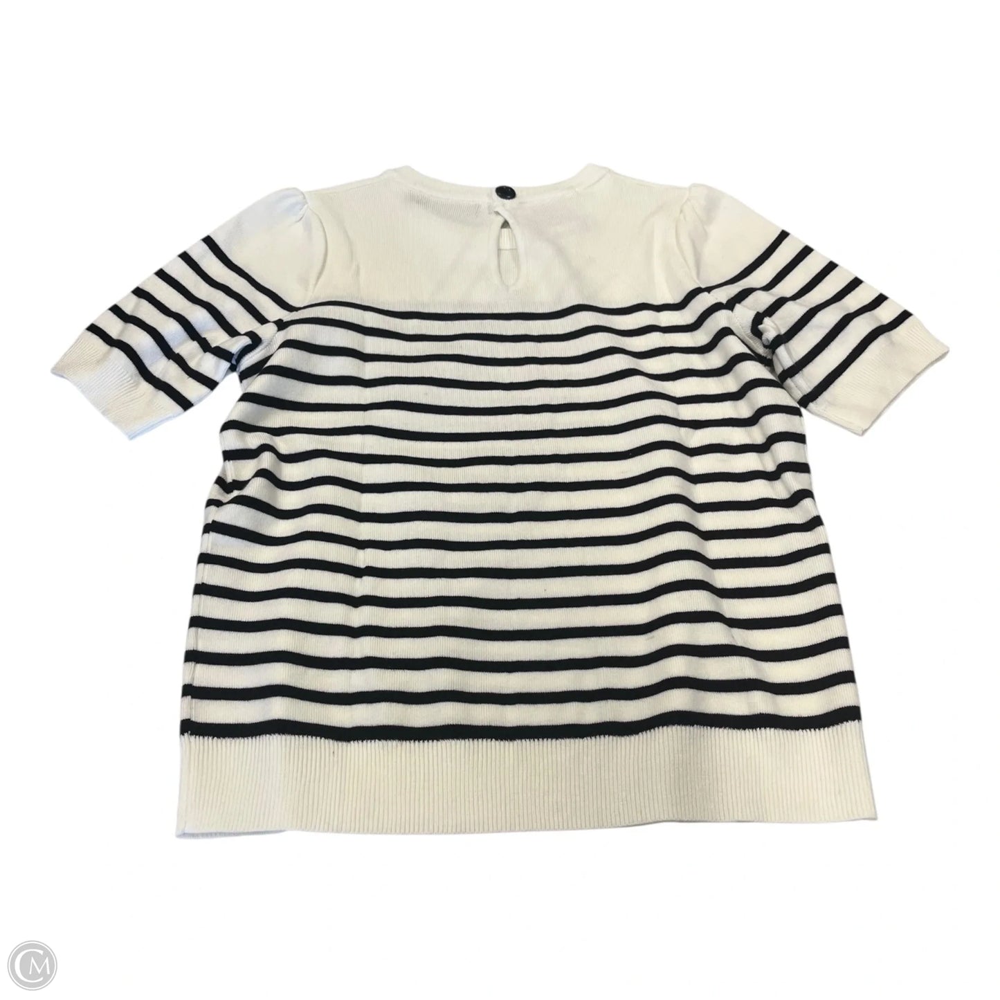Top Short Sleeve By Zesica In Striped Pattern, Size: S