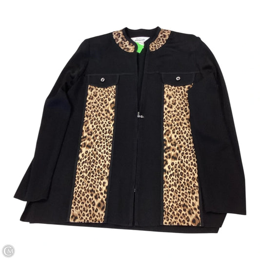 Jacket Shirt By Misook In Black, Size: L