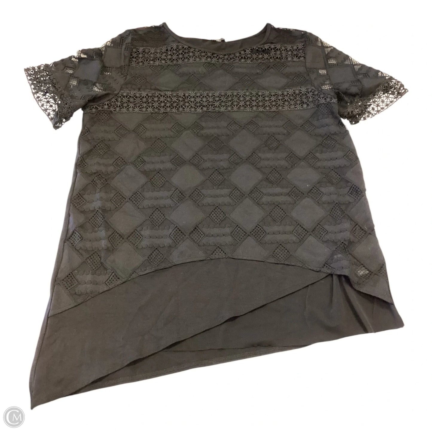 Top Short Sleeve By Cmb In Black, Size: S