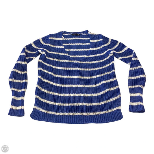 Sweater By Banana Republic In Blue & White, Size: M