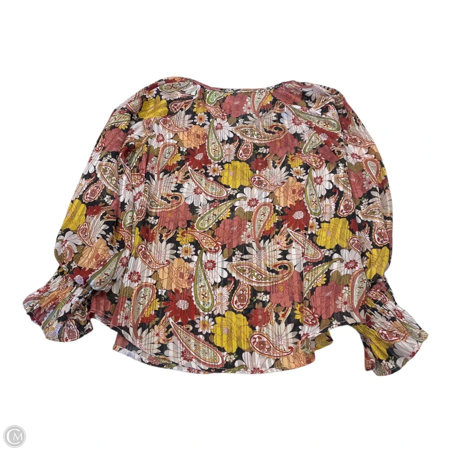 Top Long Sleeve By Clothes Mentor In Multi-colored, Size: L