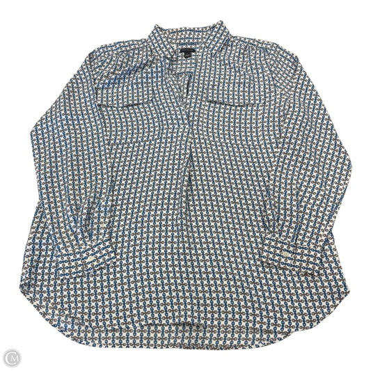 Top Long Sleeve By Ann Taylor In Multi-colored, Size: L