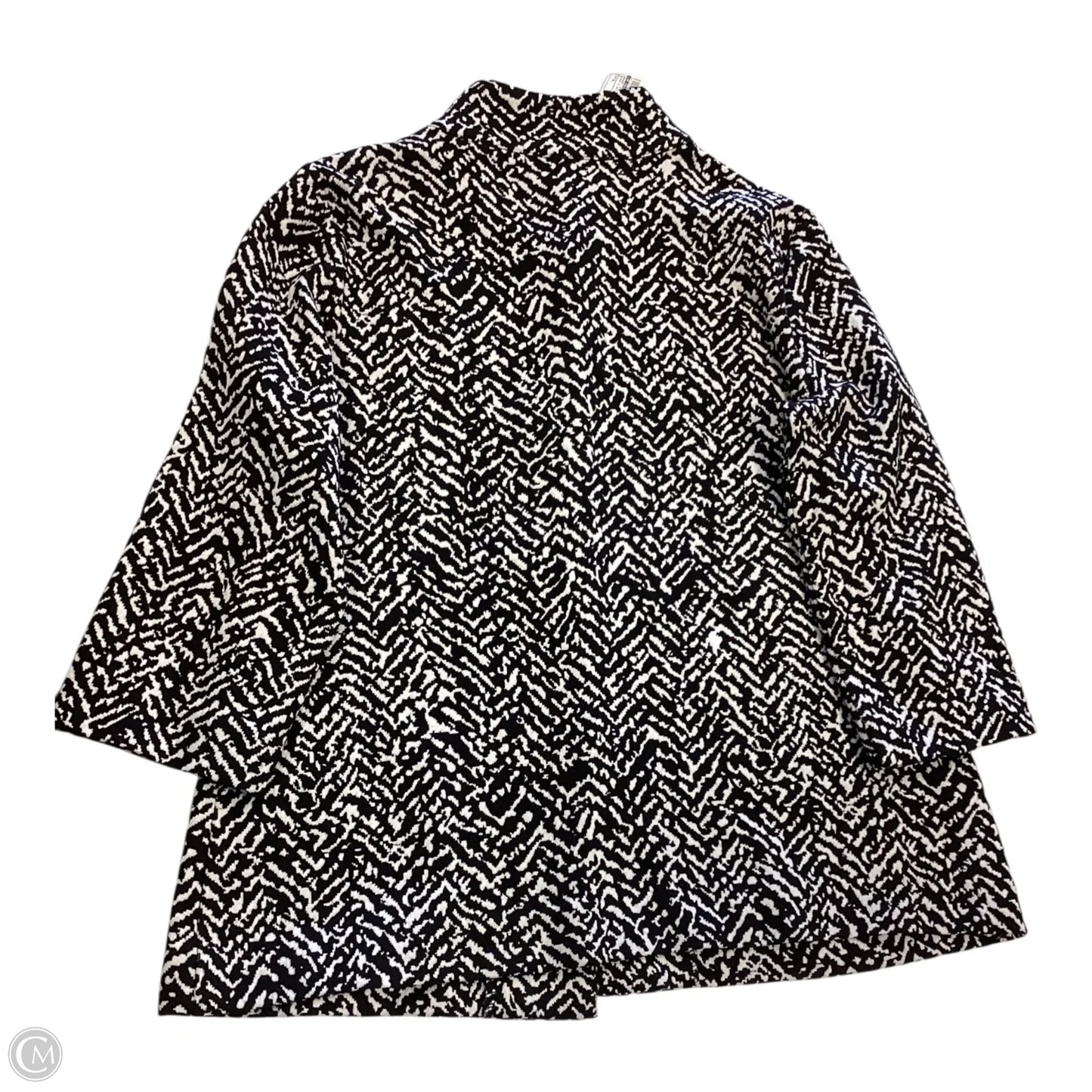 Jacket Other By Jm Collections In Black & White, Size: S