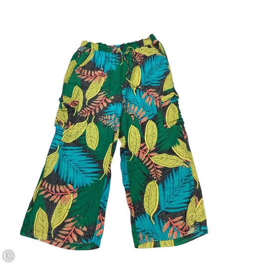 Pants Wide Leg By Jane And Delancey In Tropical Print, Size: L