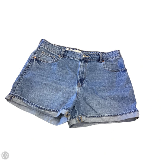 Shorts By H&m In Blue Denim, Size: 14