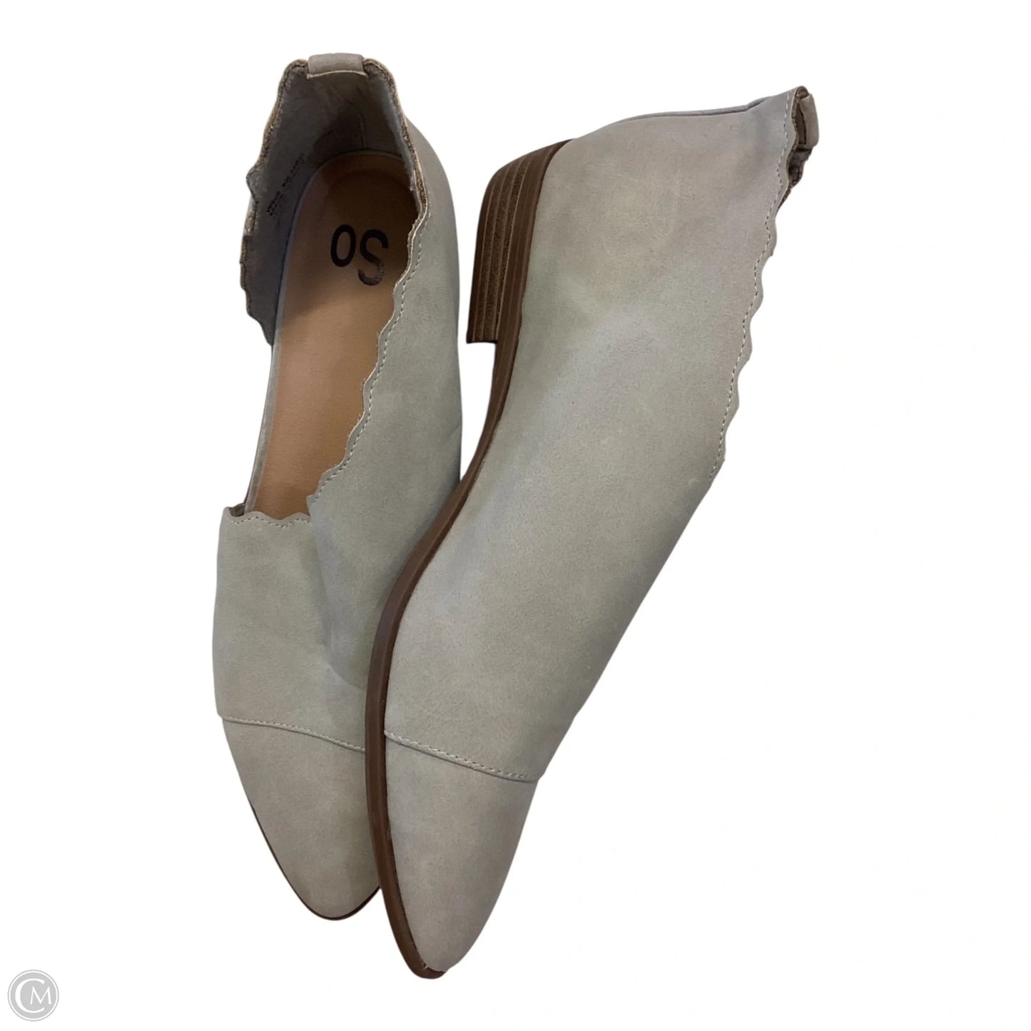 Boots Ankle Flats By So In Grey, Size: 9.5