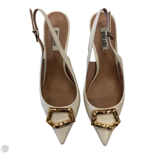 Shoes Heels Kitten By Cmb In Tan, Size: 8.5