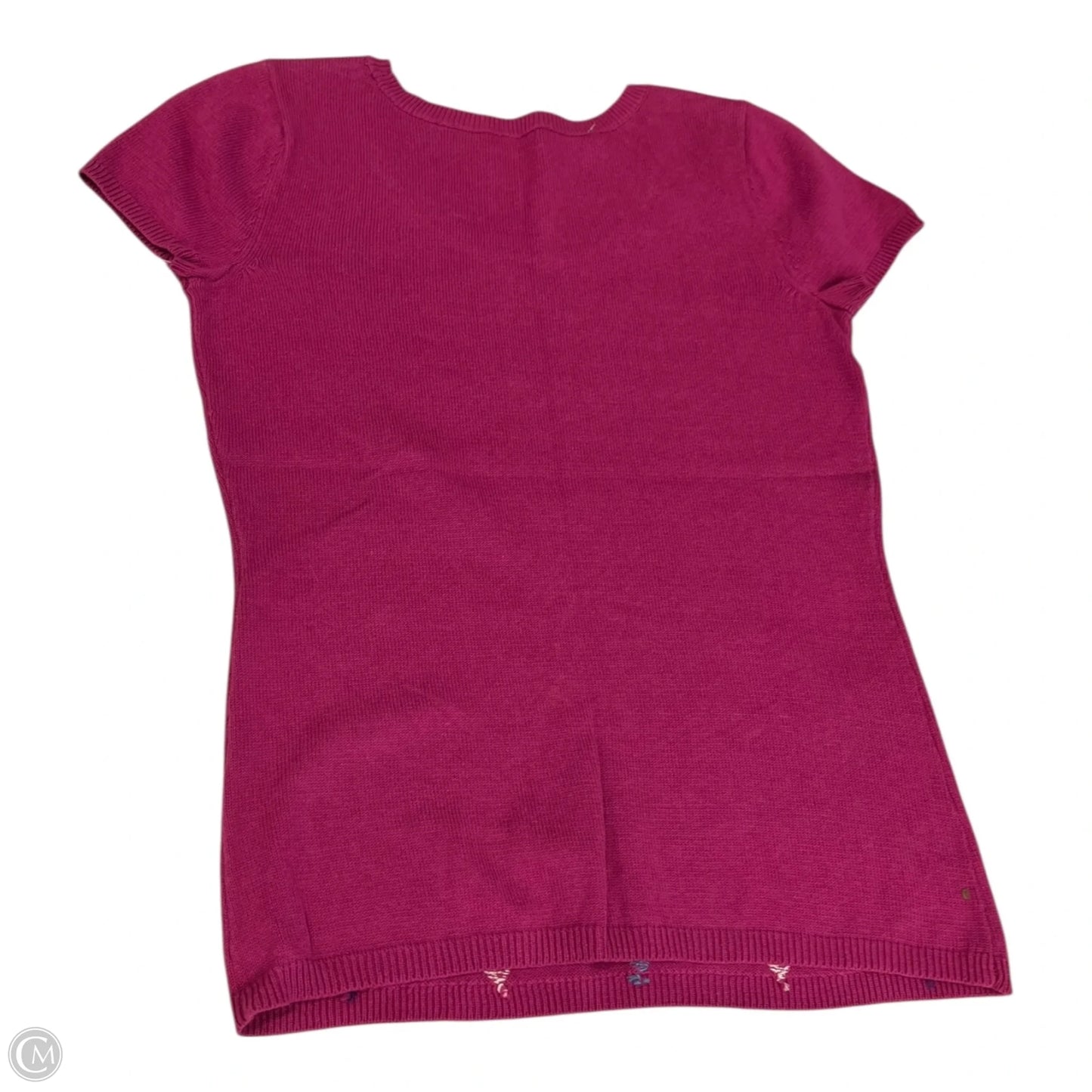Top Short Sleeve By Liz And Co In Multi-colored, Size: S