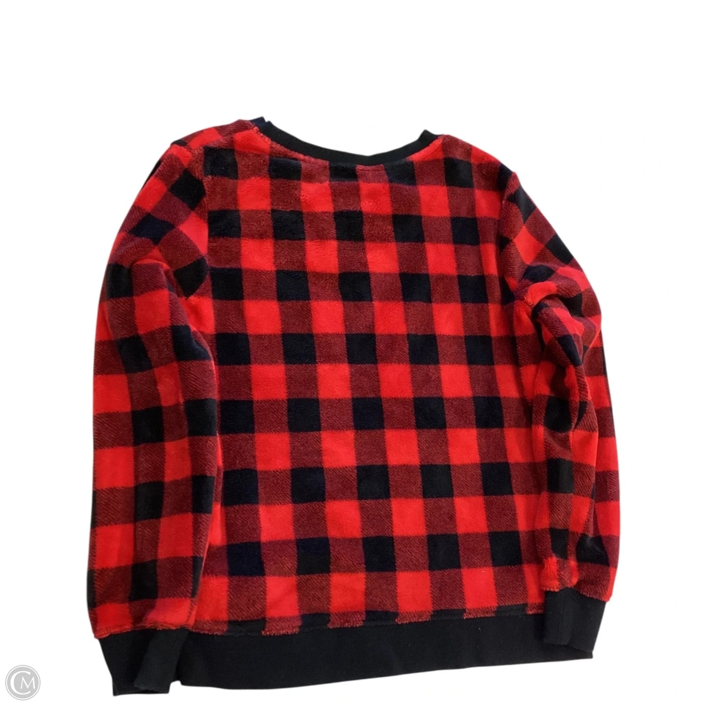 Sweater By Clothes Mentor In Black & Red, Size: L