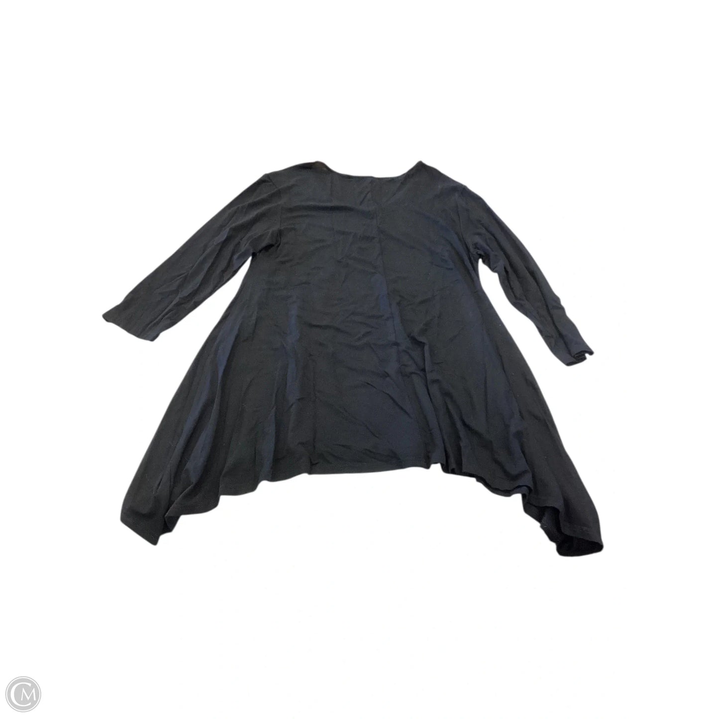 Top 3/4 Sleeve Basic By Sympli In Black, Size: M