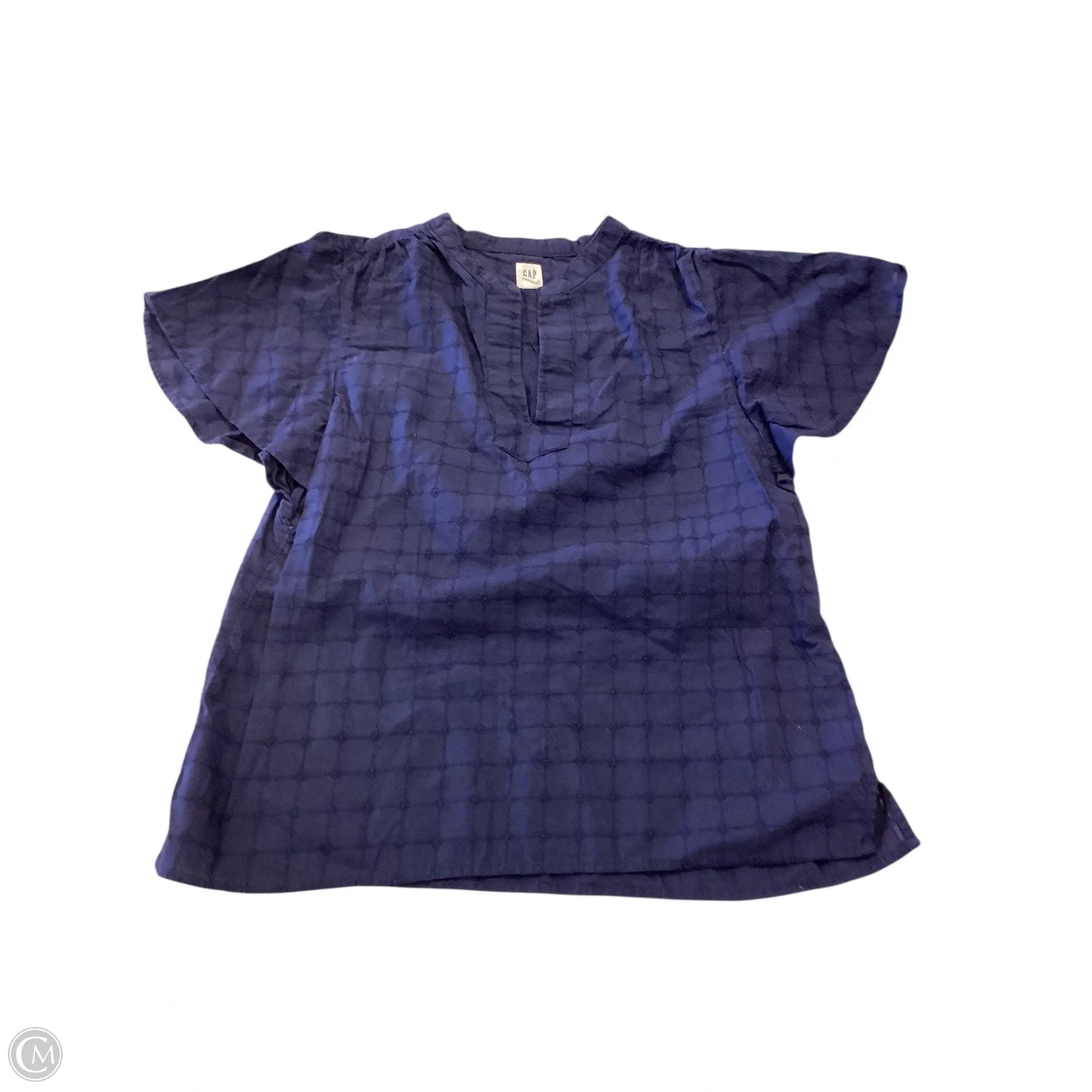 Top Short Sleeve By Gap In Navy, Size: S