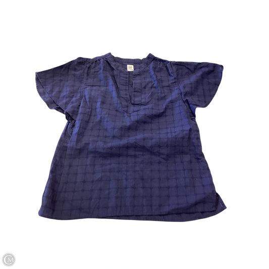 Top Short Sleeve By Gap In Navy, Size: S
