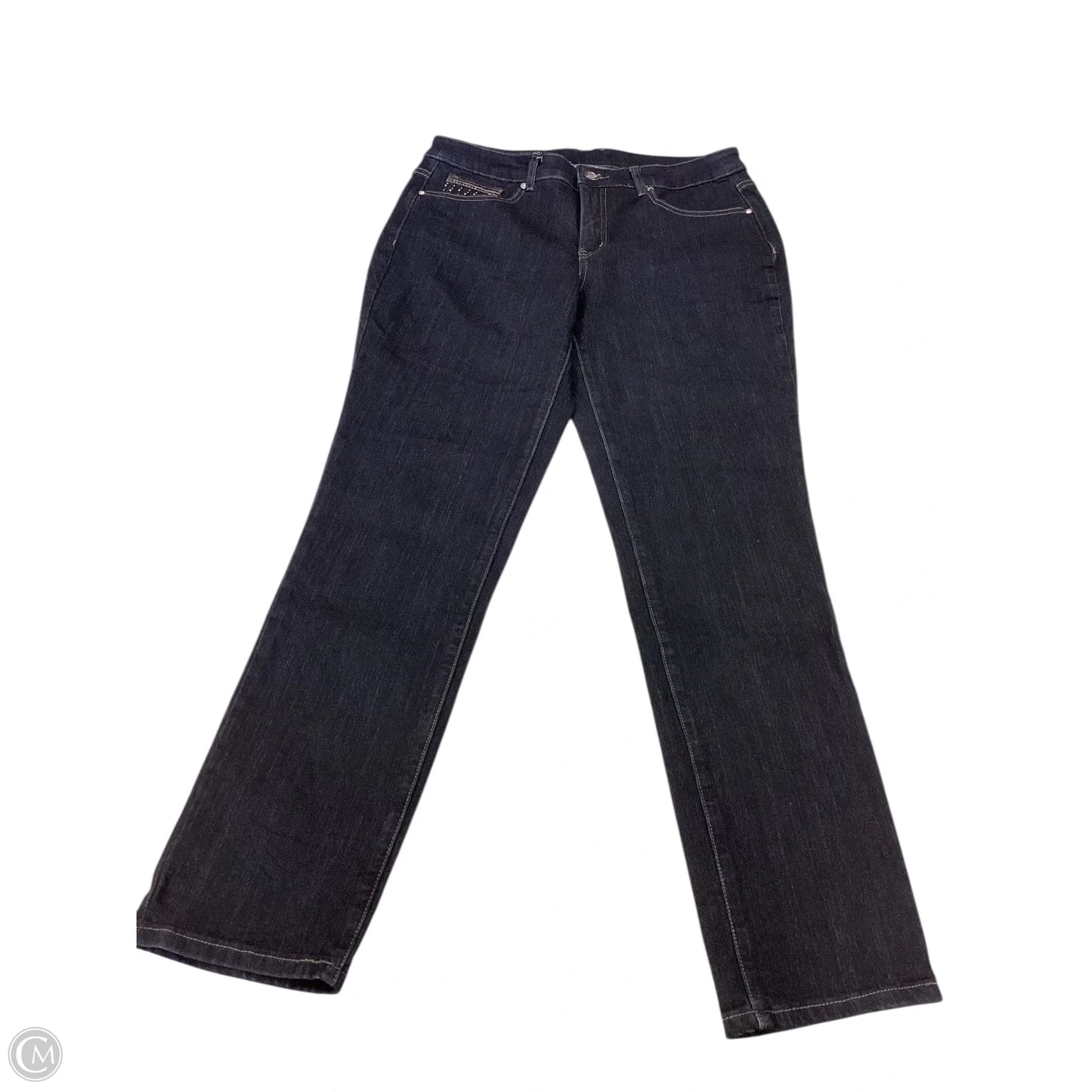 Jeans Skinny By Christopher And Banks In Blue Denim, Size: 10