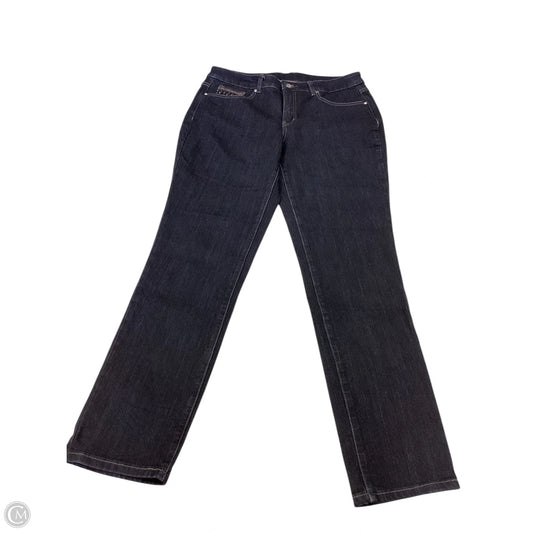 Jeans Skinny By Christopher And Banks In Blue Denim, Size: 10