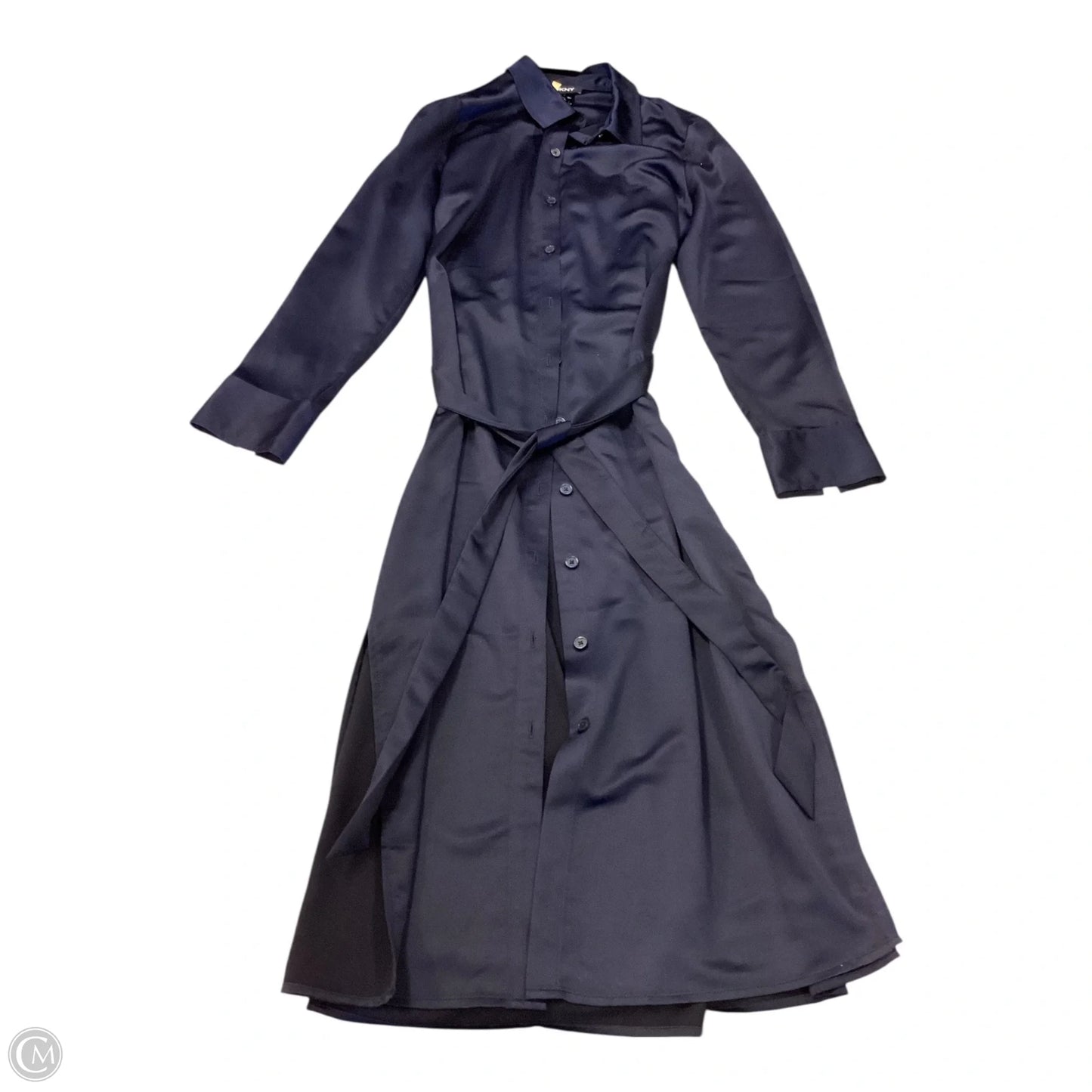 Dress Casual Midi By Dkny In Navy, Size: 10