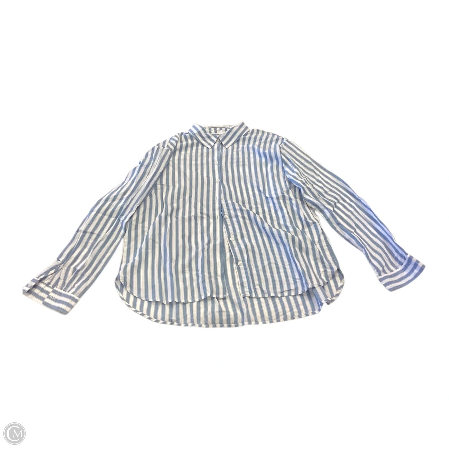 Top Long Sleeve By Jane And Delancey In Striped Pattern, Size: L
