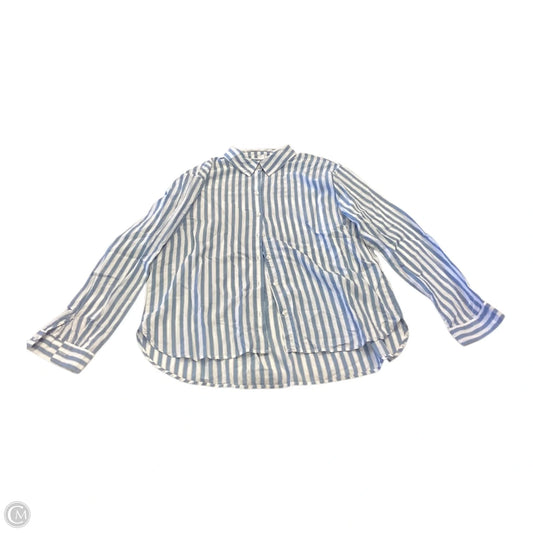 Top Long Sleeve By Jane And Delancey In Striped Pattern, Size: L
