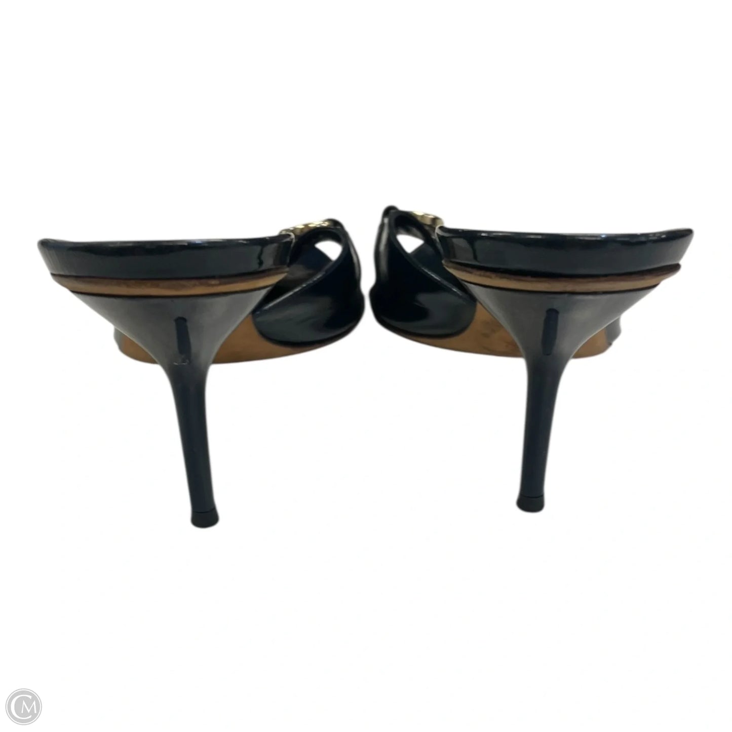 Shoes Luxury Designer By Gucci In Navy, Size: 8.5