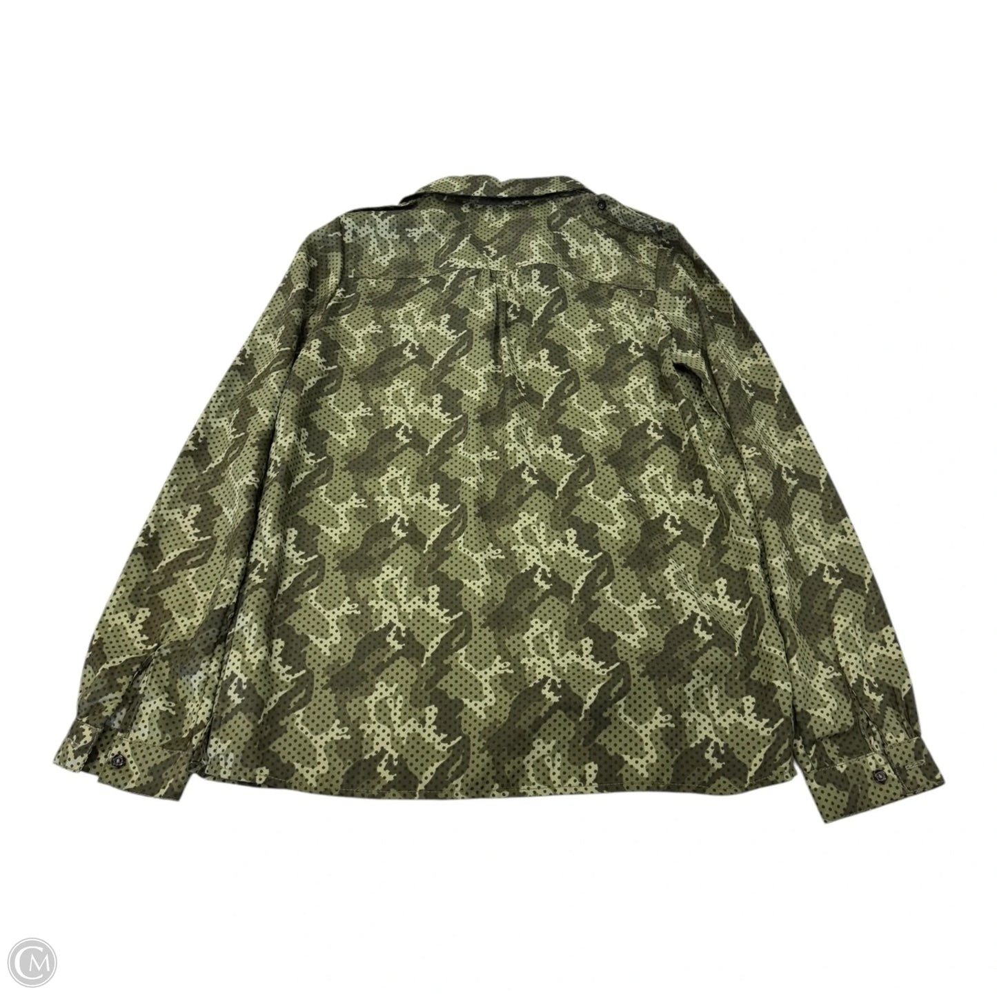 Top Long Sleeve By Tommy Hilfiger In Green, Size: S