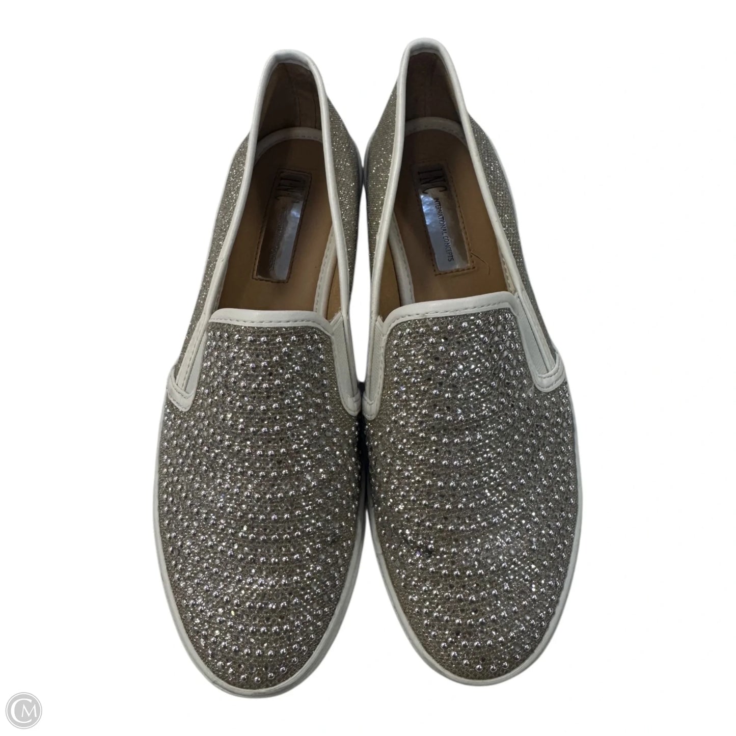 Shoes Sneakers By Inc In Silver & White, Size: 7.5