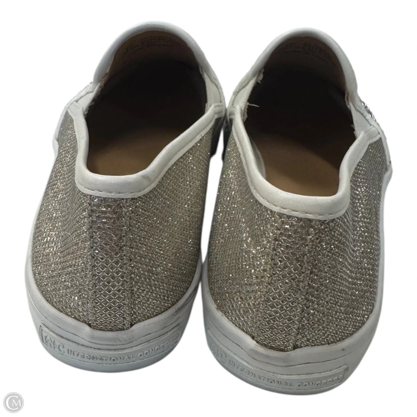 Shoes Sneakers By Inc In Silver & White, Size: 7.5