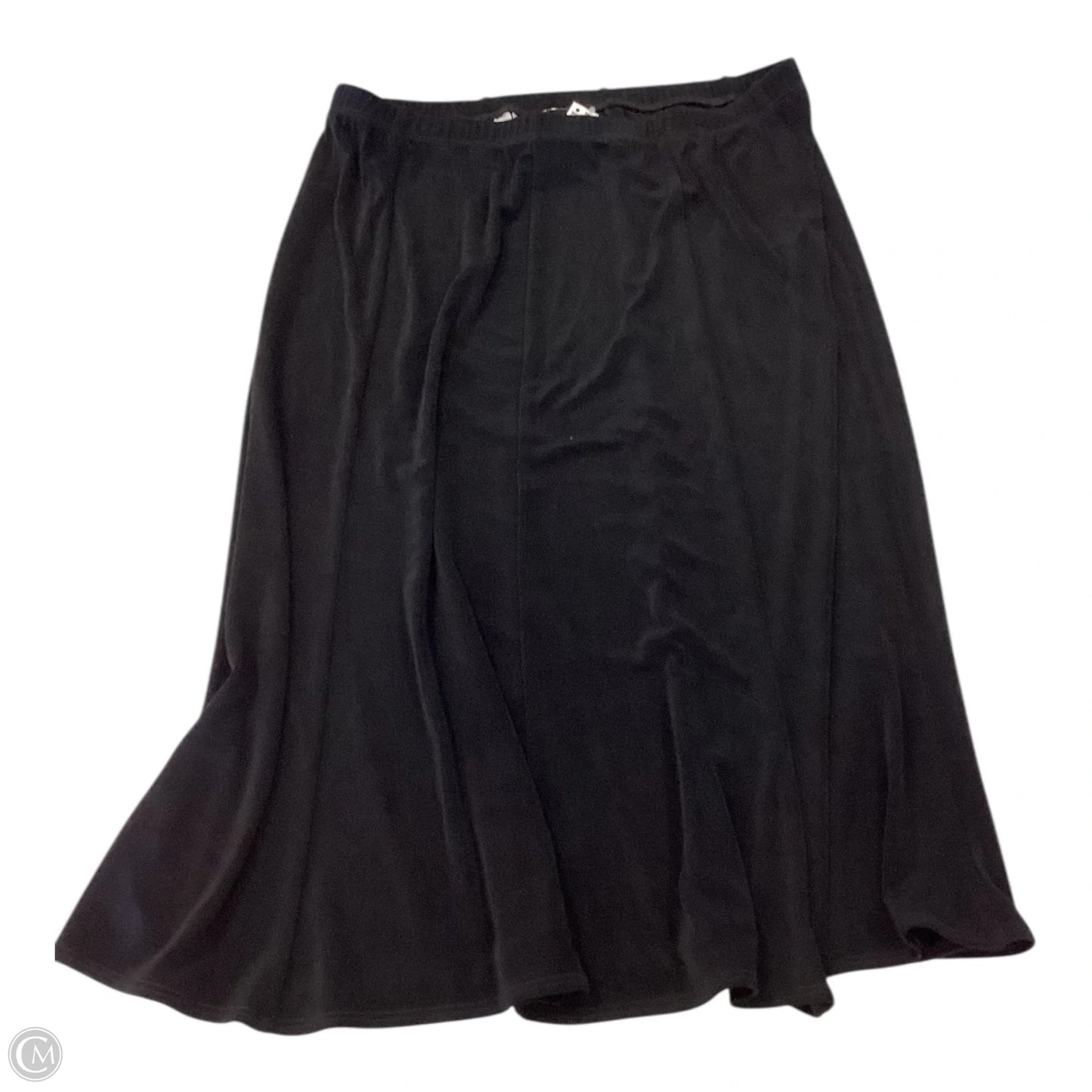 Skirt Midi By Chicos In Black, Size: L