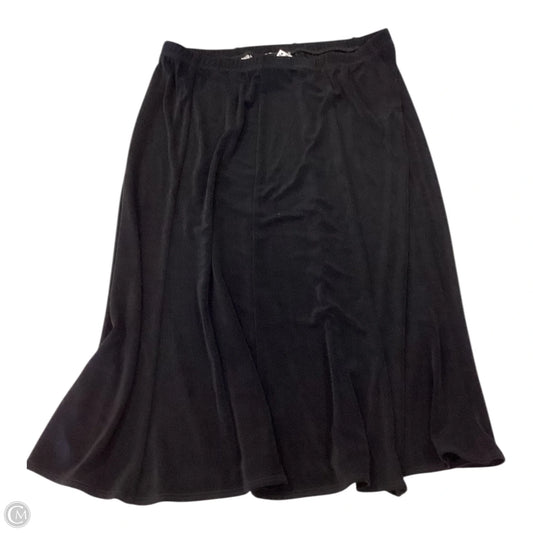 Skirt Midi By Chicos In Black, Size: L