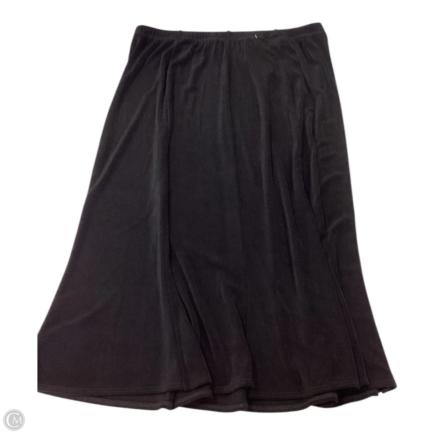 Skirt Midi By Chicos In Black, Size: L