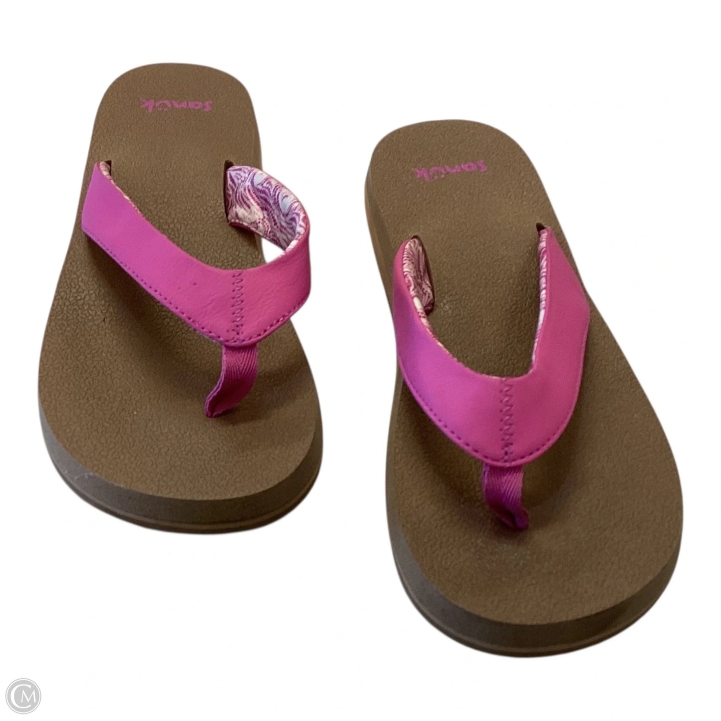 Sandals Flip Flops By Sanuk In Pink, Size: 10