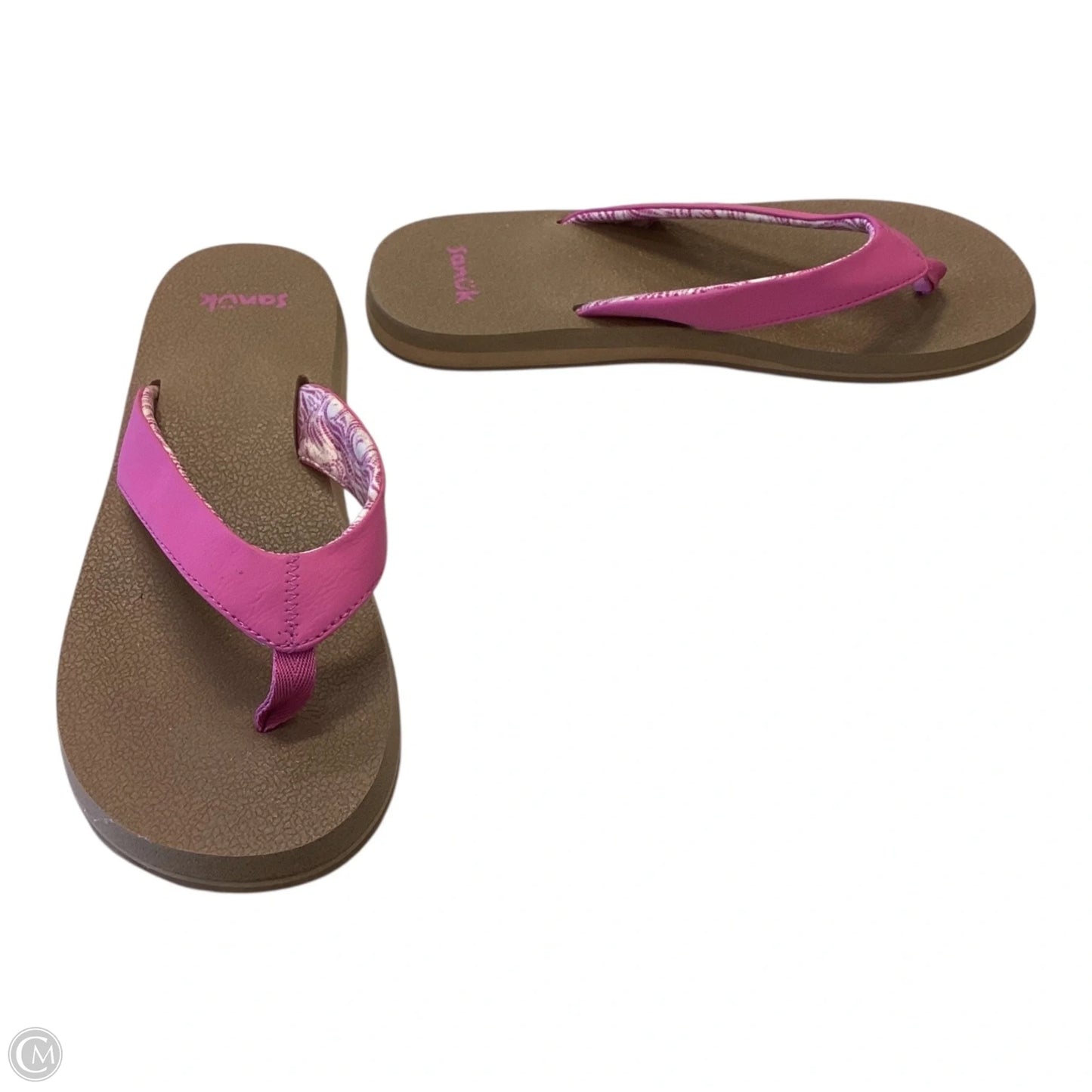 Sandals Flip Flops By Sanuk In Pink, Size: 10