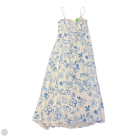 Dress Casual Maxi By American Eagle In Blue & White, Size: Xl
