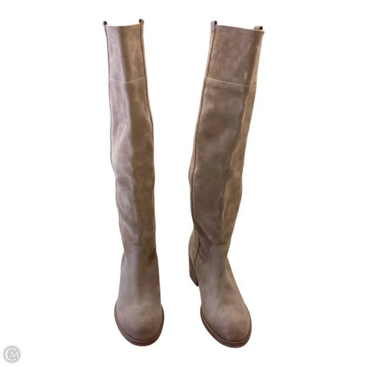 Boots Knee Heels By Cmc In Brown, Size: 8.5