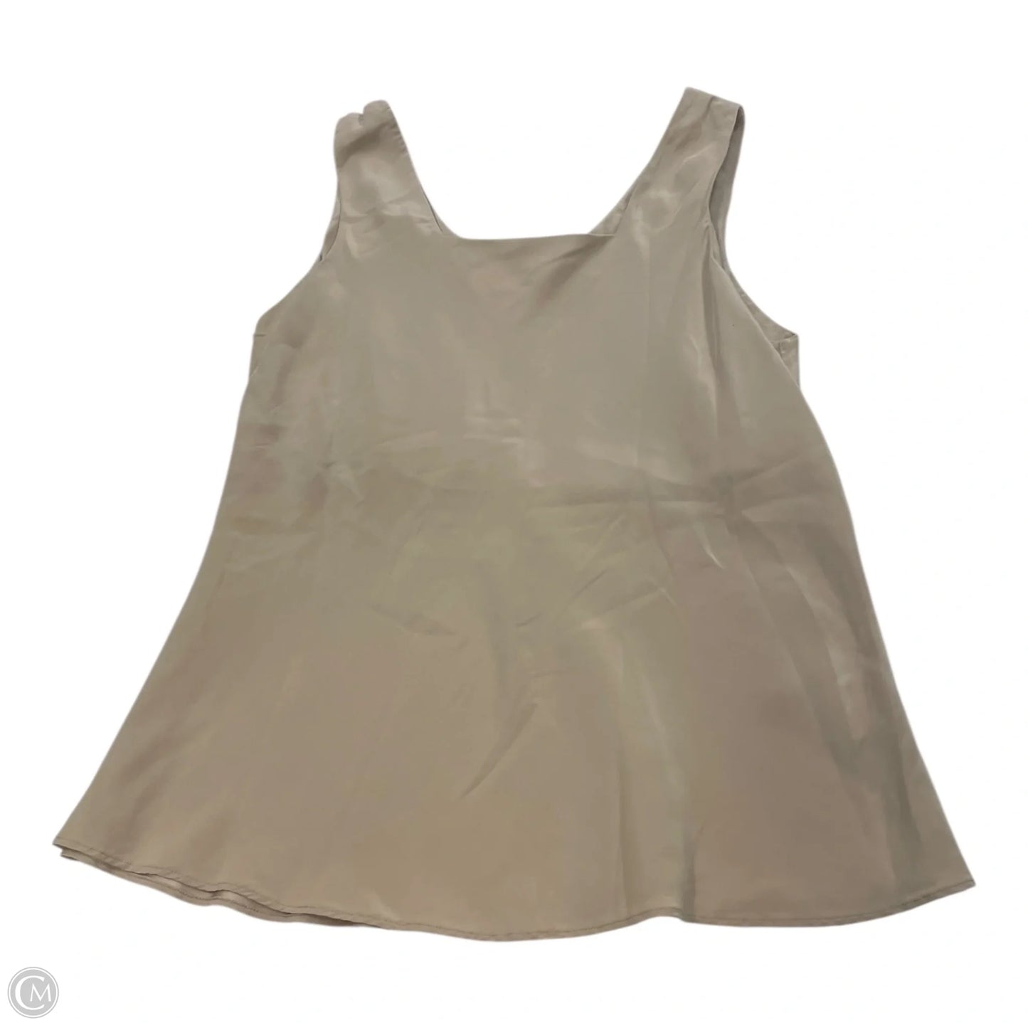 Top Sleeveless Designer By Neiman Marcus In Tan, Size: Xl