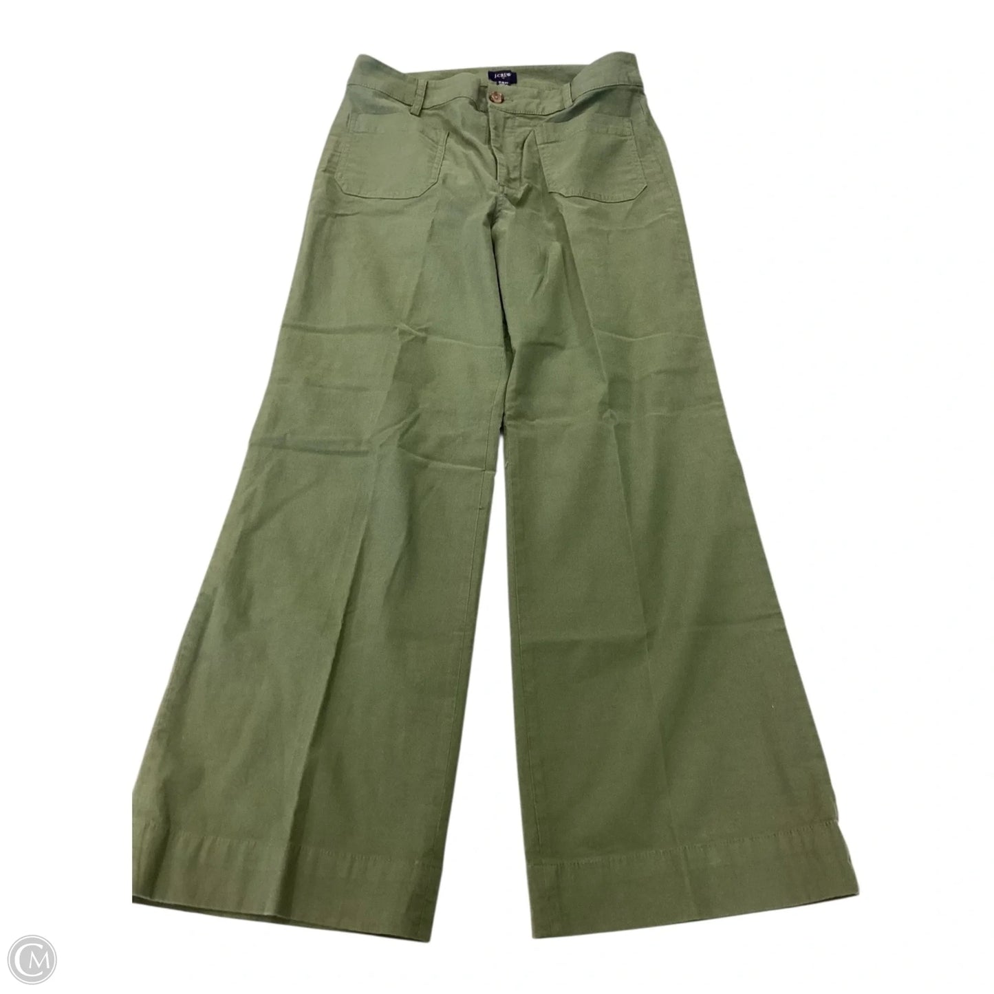 Pants Wide Leg By J. Crew In Green, Size: 6p