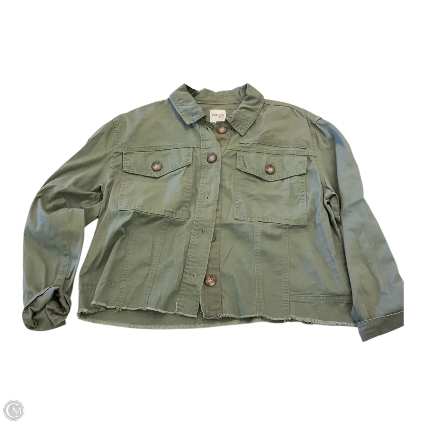Jacket Utility By Kensie In Green, Size: M