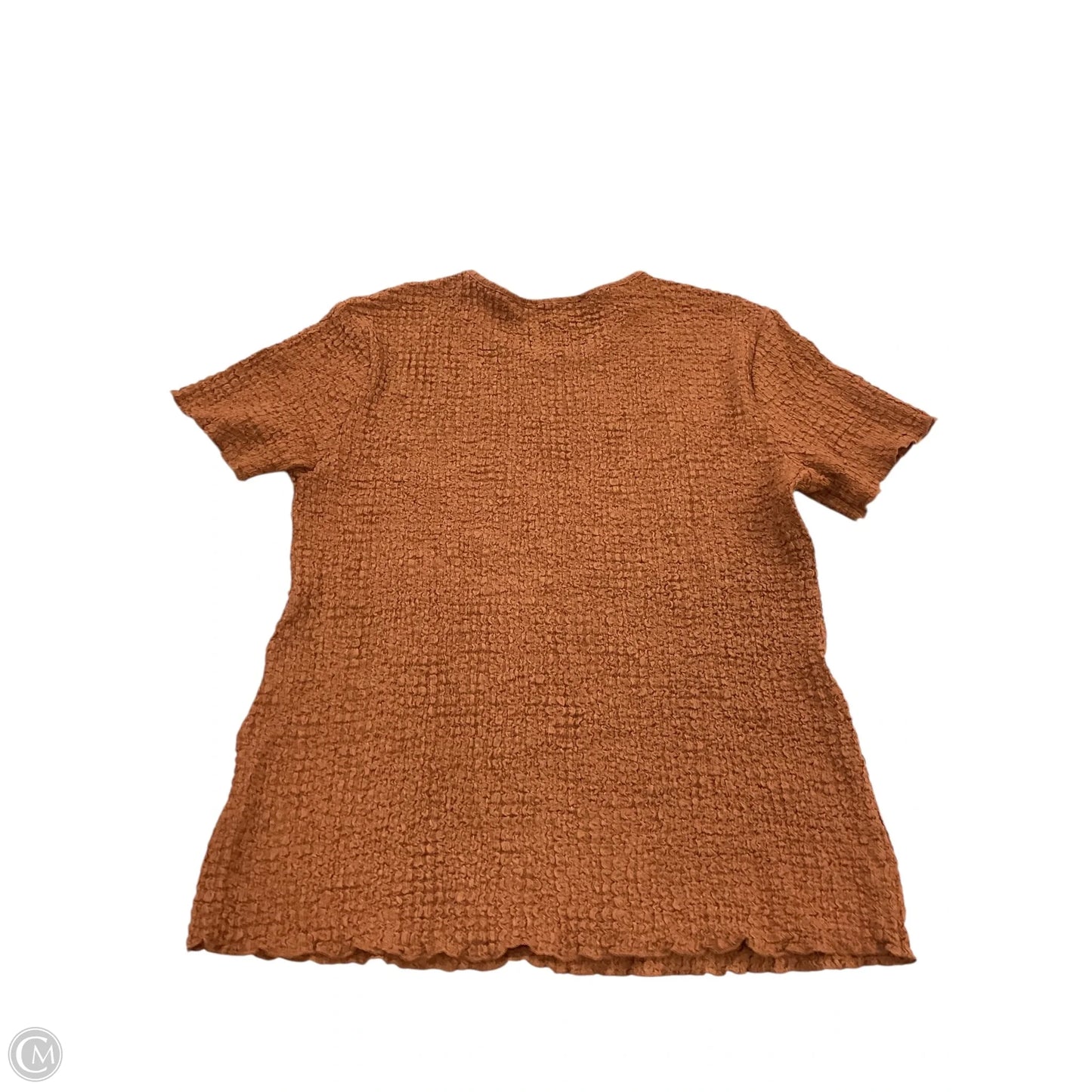 Top Short Sleeve By Tahari In Orange, Size: Xl