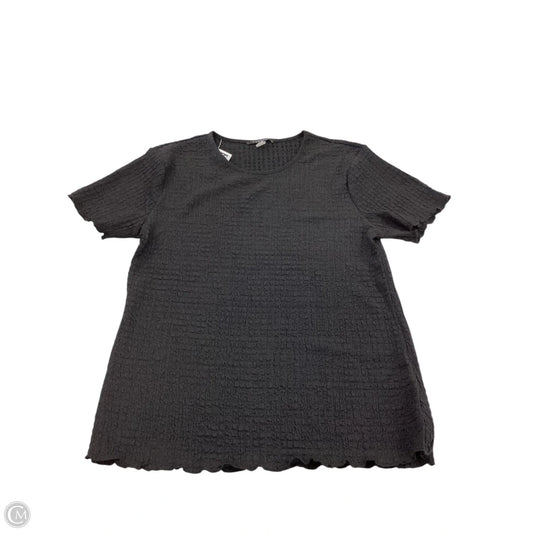 Top Short Sleeve By Tahari In Black, Size: Xl