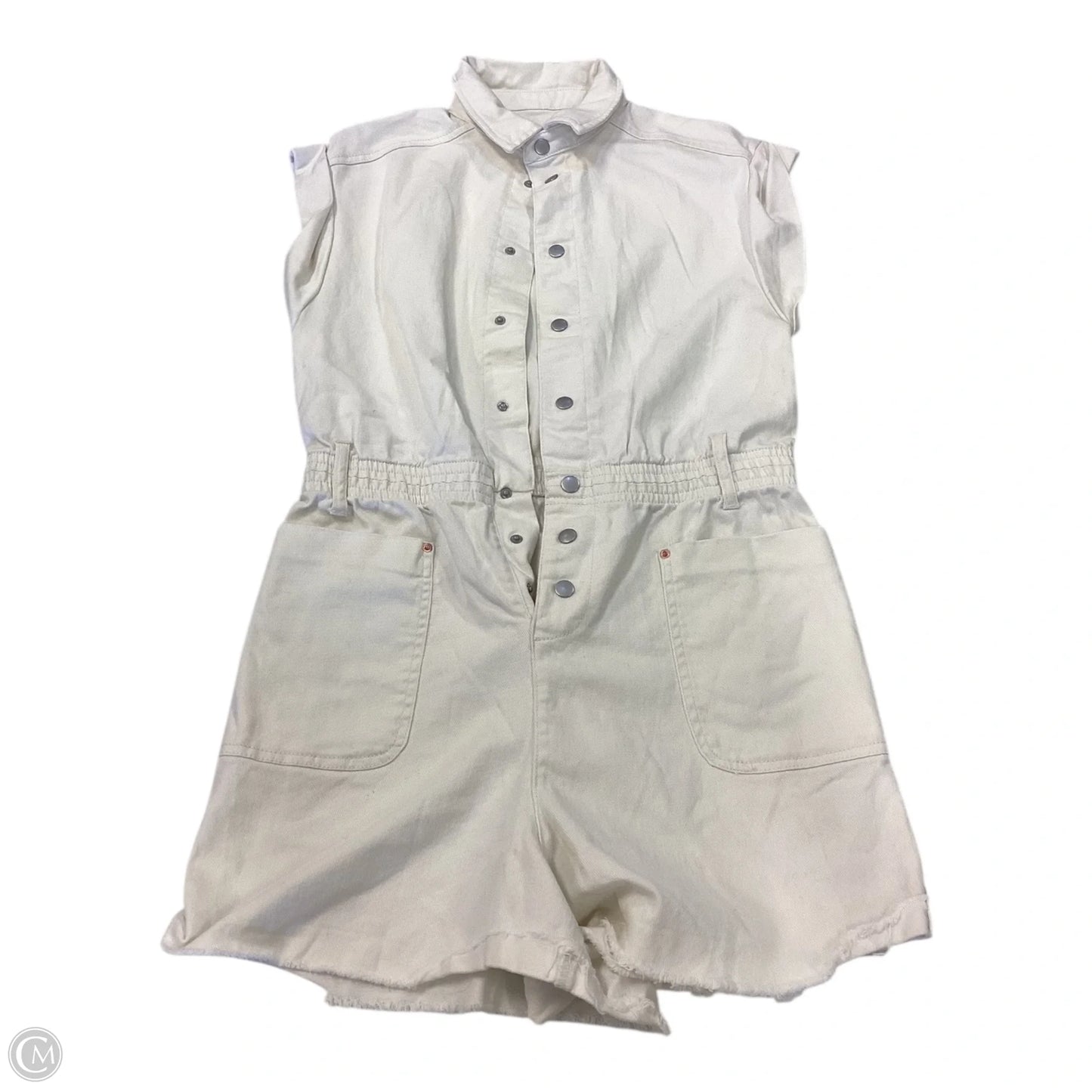 Romper By And Now This In White Denim, Size: M