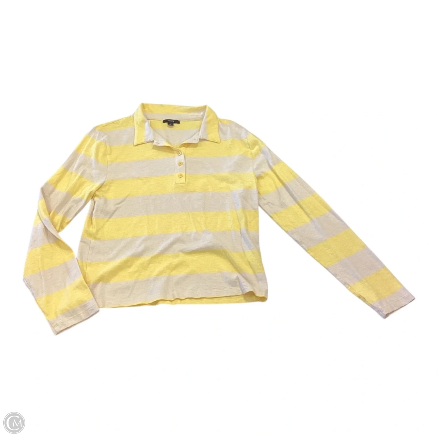 Top Long Sleeve By J. Crew In Striped Pattern, Size: L