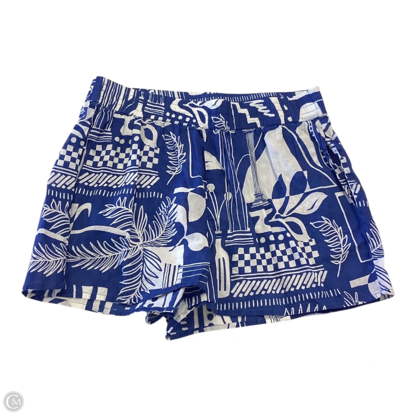 Shorts By Haute Hippie In Blue & White, Size: L