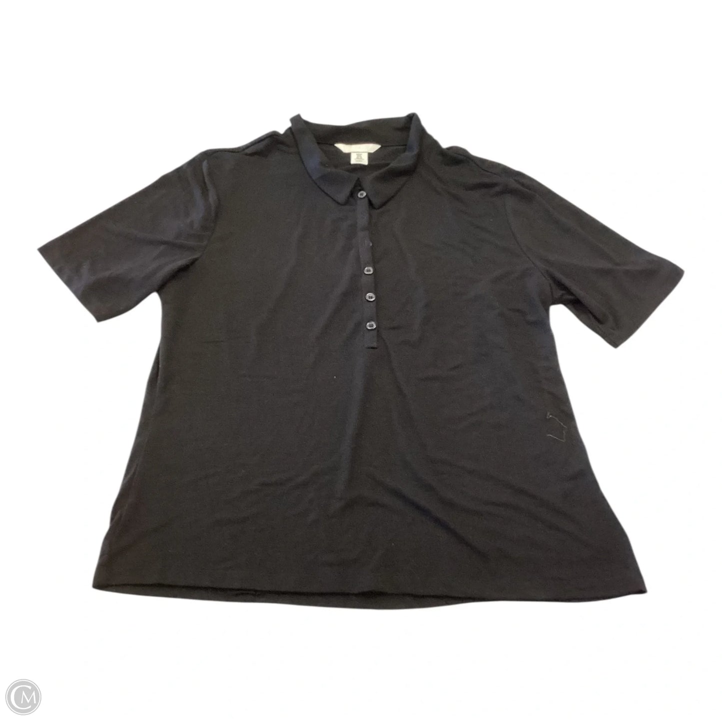 Top Short Sleeve By H&m In Black, Size: Xl