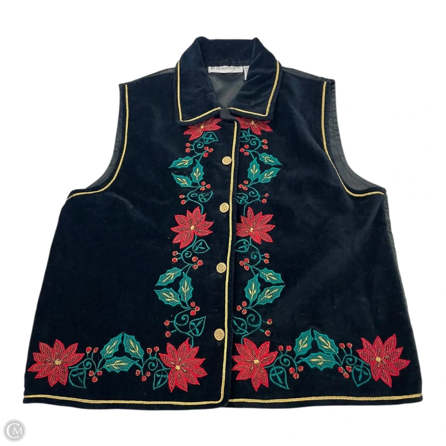 Vest Other By Dressbarn In Black, Size: M