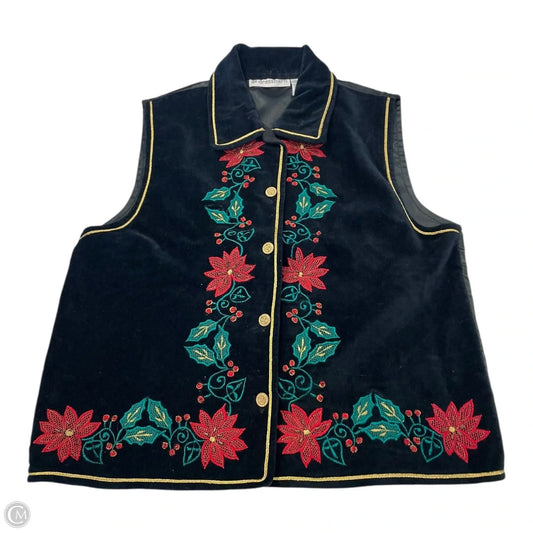 Vest Other By Dressbarn In Black, Size: M