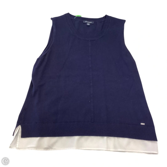 Top Sleeveless By Tommy Hilfiger In Navy, Size: Xl